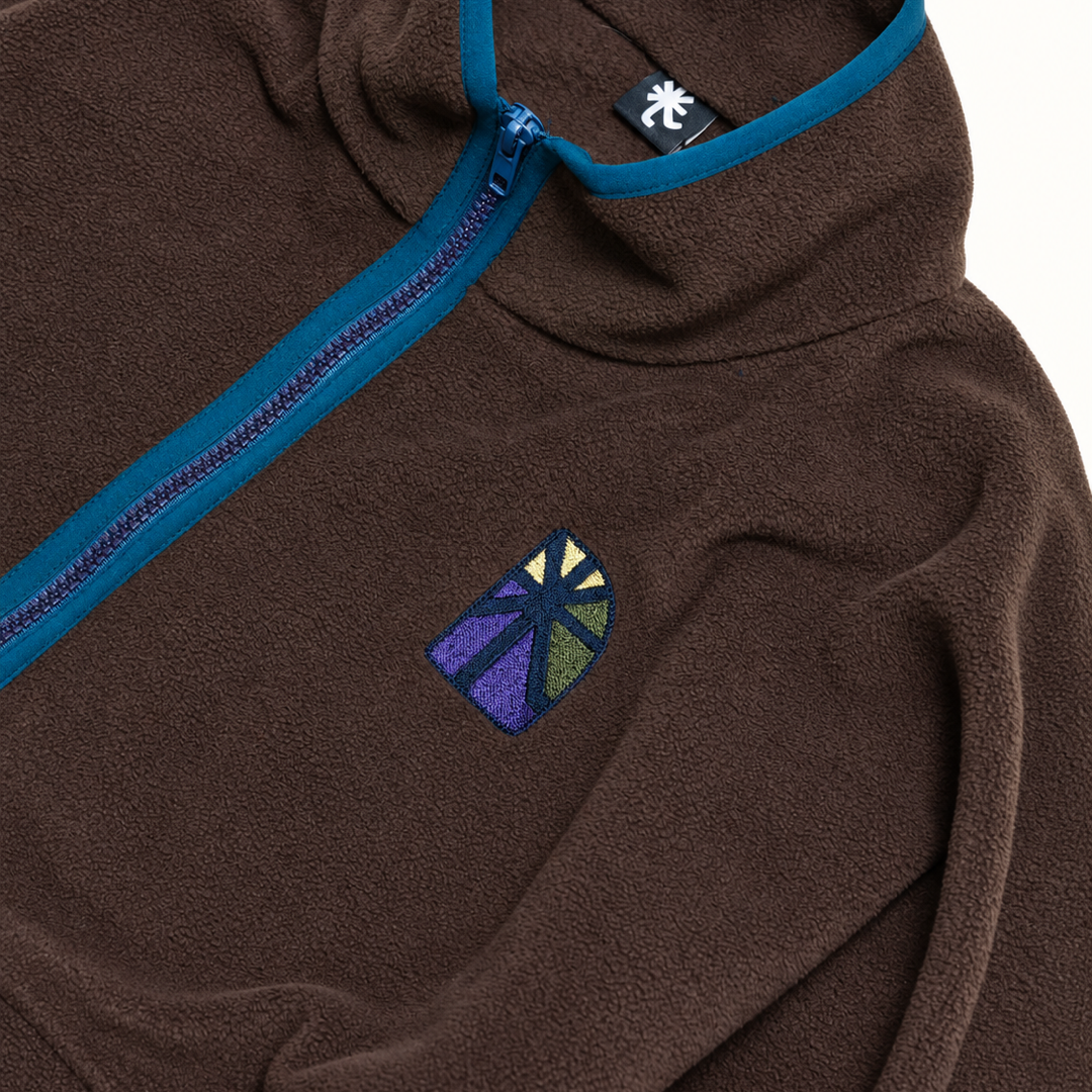 토우토우아카이브 티티 심볼 하프 플리스 우드(TOWTOW.ARCHIVE TiTi Symbol Half Fleece Wood) - 2