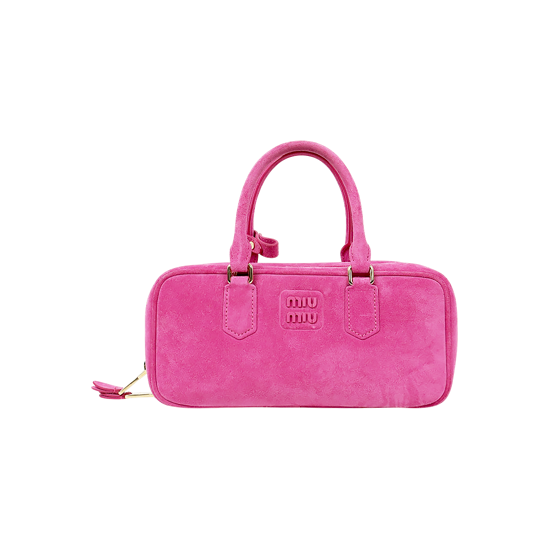ITCGOWFCPUPP Miu Miu Pink Medium Suede Arcadia Tote Bag