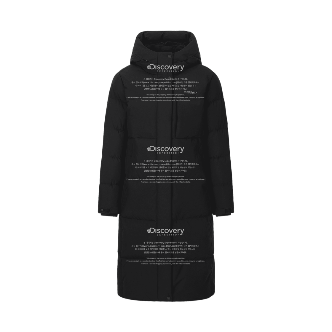 (W) 디스커버리 익스페디션 레스터G 구스다운 롱패딩 블랙((W) Discovery Expedition Leicester G Goose Down Long Puffer Jacket Black)