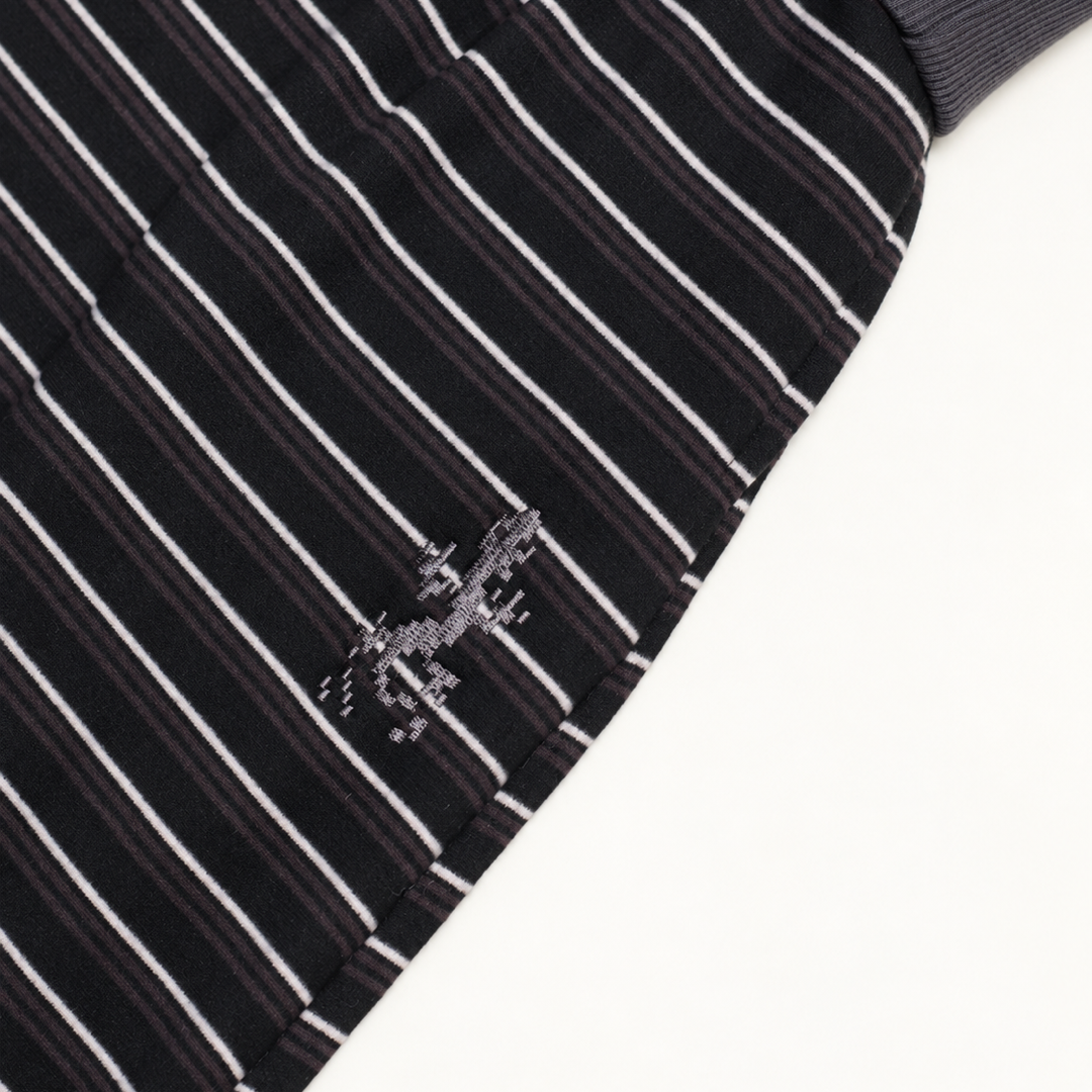 토우토우아카이브 겍코 스트라이프 스커트 블랙(TOWTOW.ARCHIVE Gecko Stripe Skirt Black) - 2