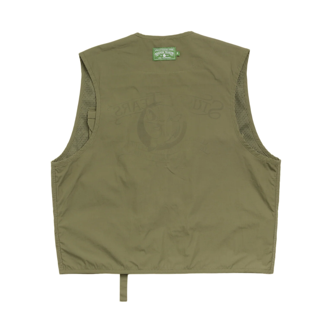 스투시 x 데님 티어스 피싱 베스트 그린(Stussy x Denim Tears Fishing Vest Green) - 4