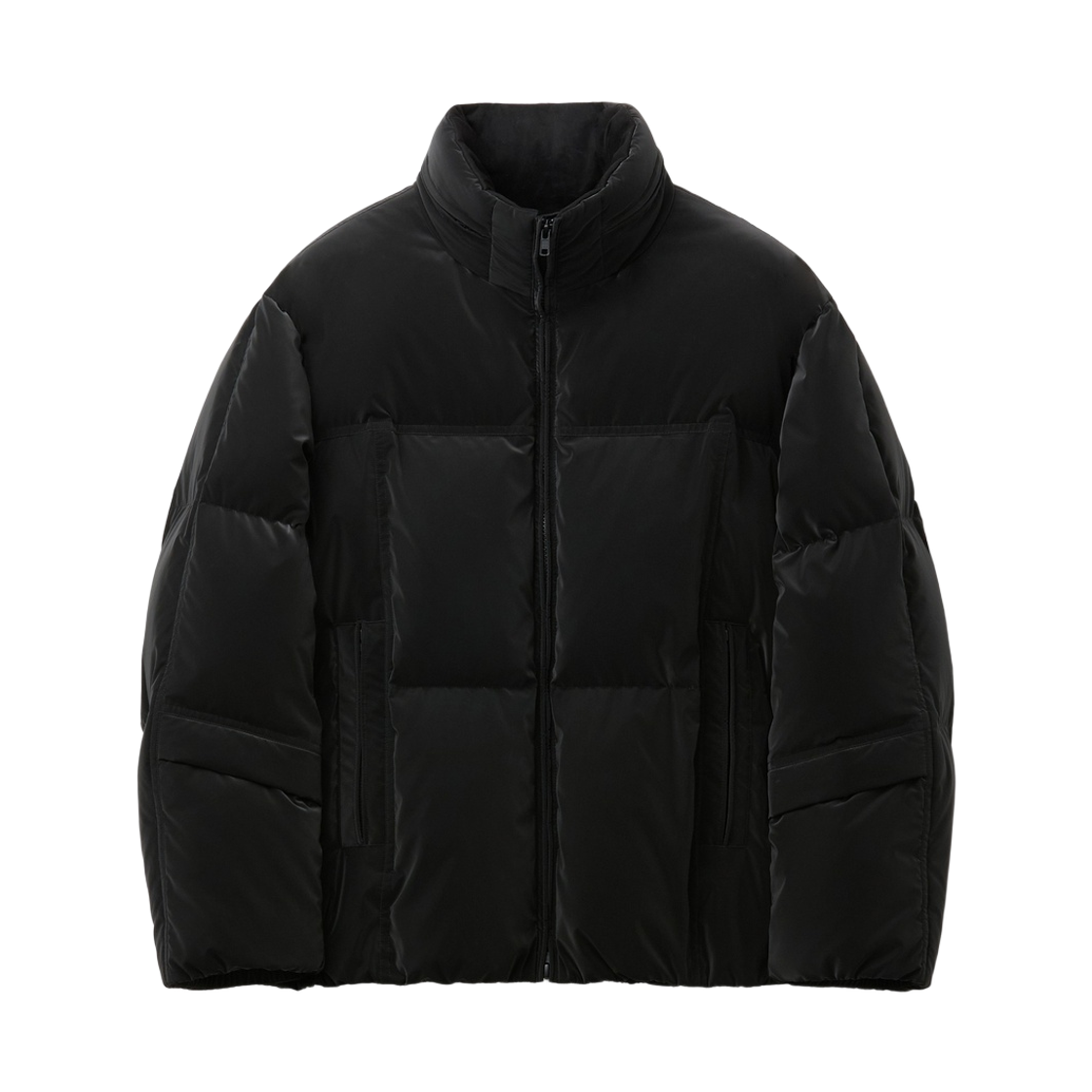 CWUAW26812BKX Customellow Shiny Padded Down Jacket Black