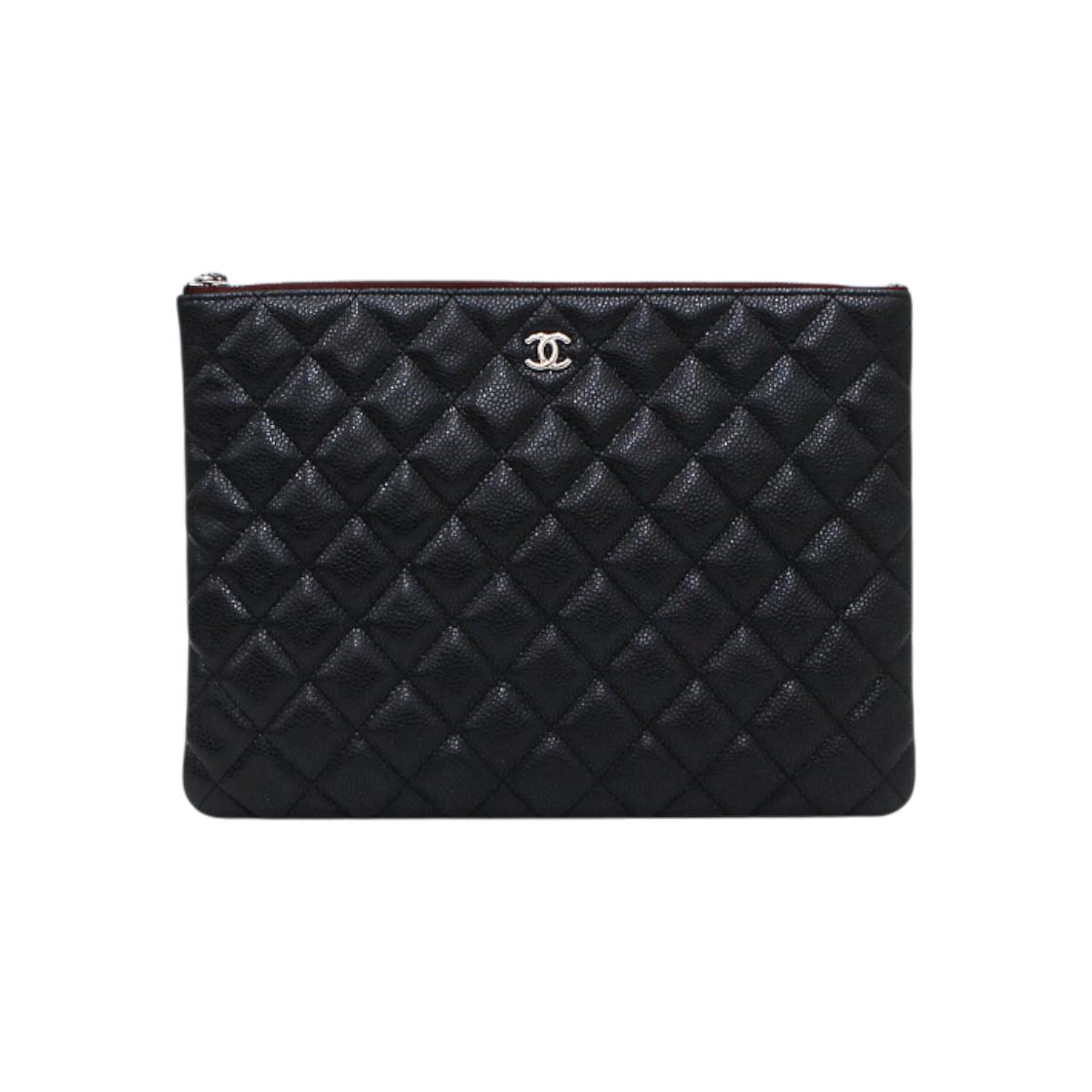 ITK6QF2Q6BWQ Chanel Black Caviar Classic New Medium Clutch Bag