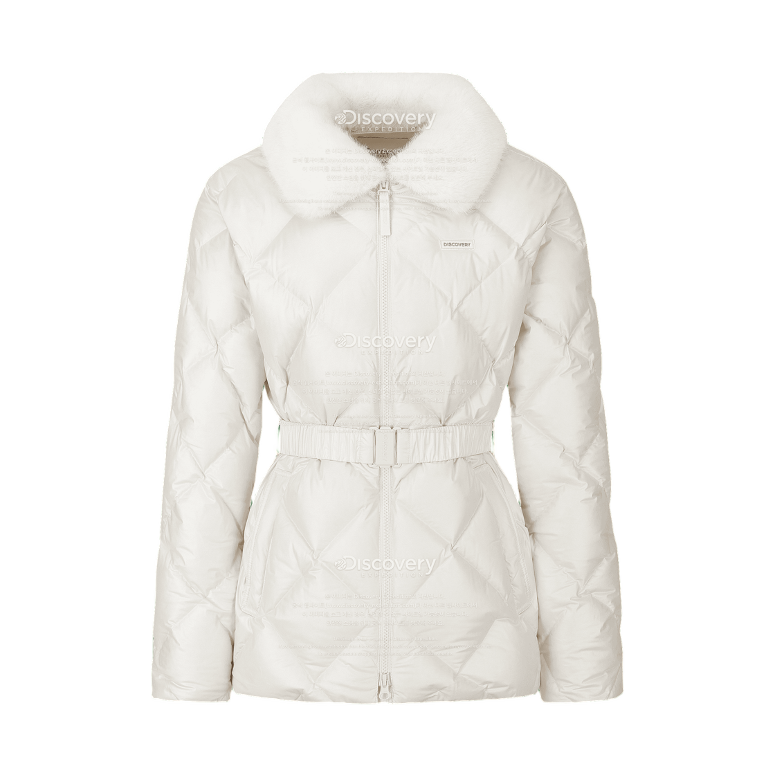 DWDJ9H066-IVD (W) Discovery Expedition Melrose Tube Down Mid Puffer Jacket Ivory