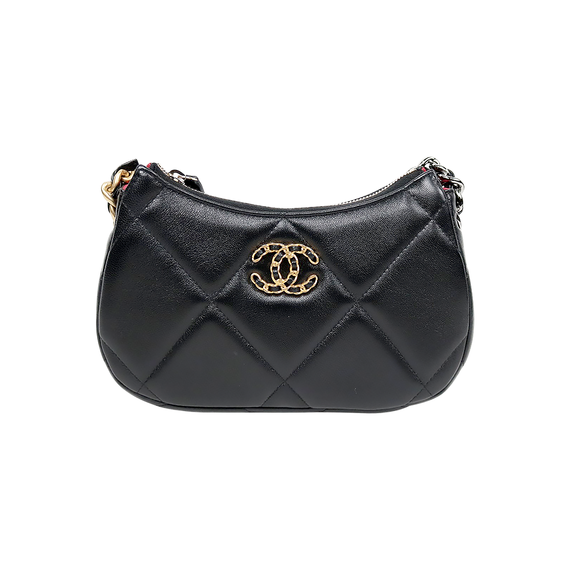 IT8LMFOJWL5J Chanel Black 19 Chain Hobo Bag
