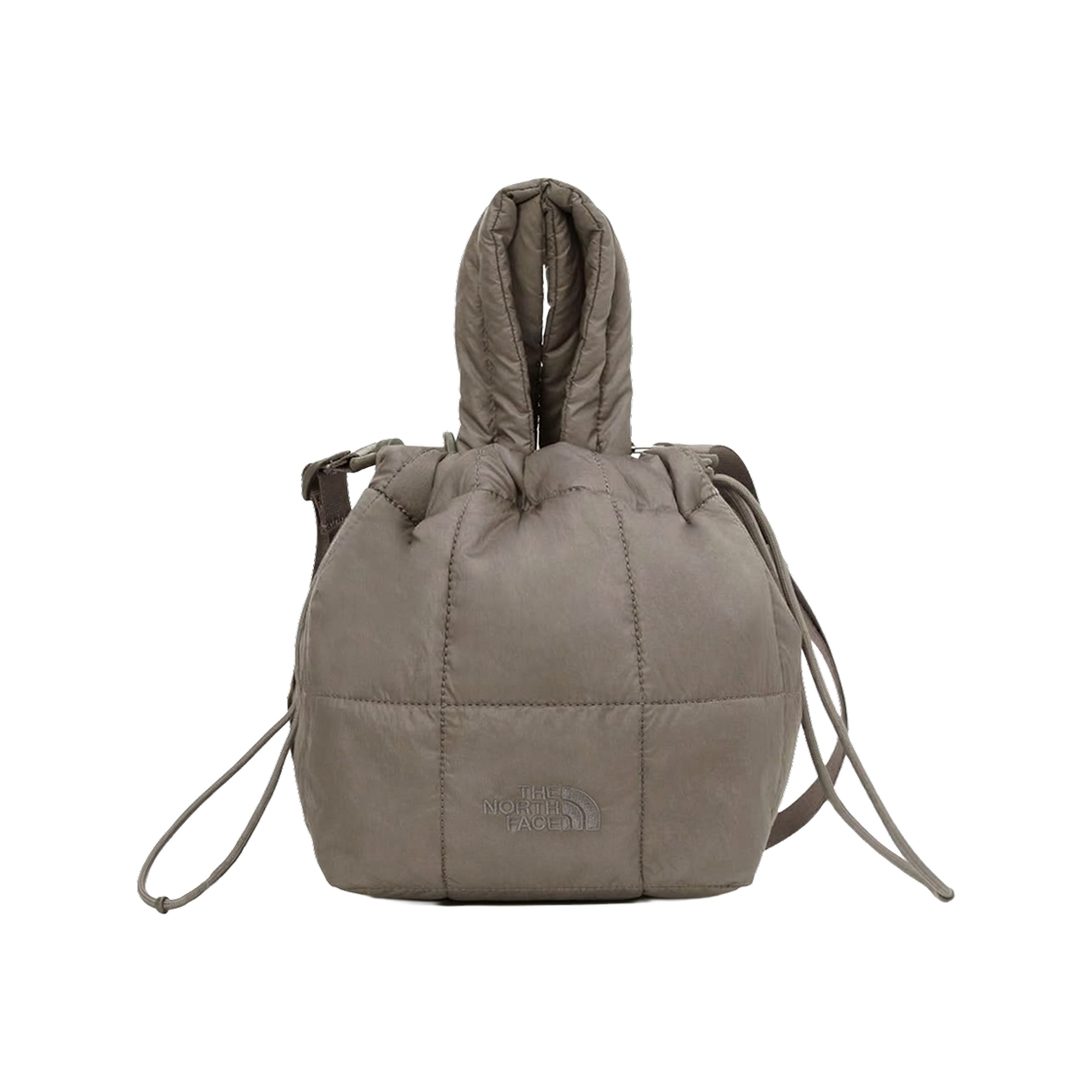 NN2PS76C The North Face Grid Tote Bag Grayish Beige - 26FW