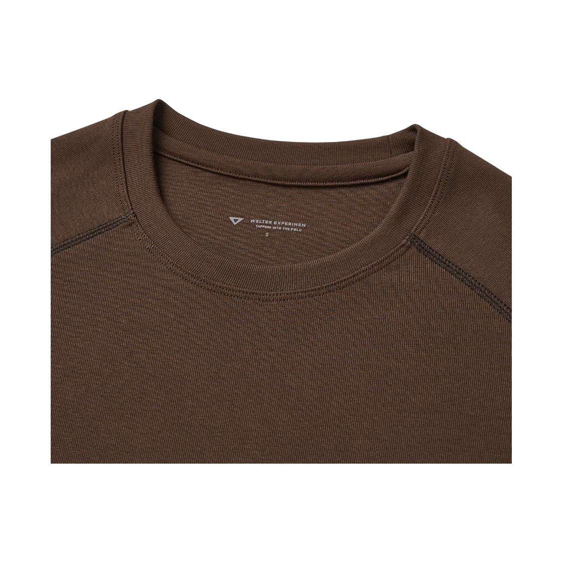 웰터 익스페리먼트 x 베리시 베이스레이어 크루넥 롱슬리브 탑 다크 브라운(WELTER EXPERIMENT x Verish BASE-LAYER Crewneck Long Sleeve Top Dark Brown) - 3