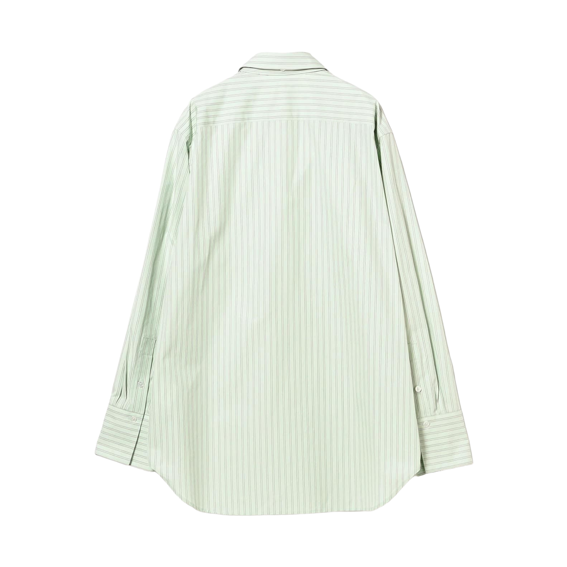 (W) 데미 럭스 빔즈 x 하루노부무라타 나비아 스트라이프 셔츠 라이트 그린((W) Demi-Luxe Beams x Harunobumurata Navia Stripe Shirt Light Green) - 2
