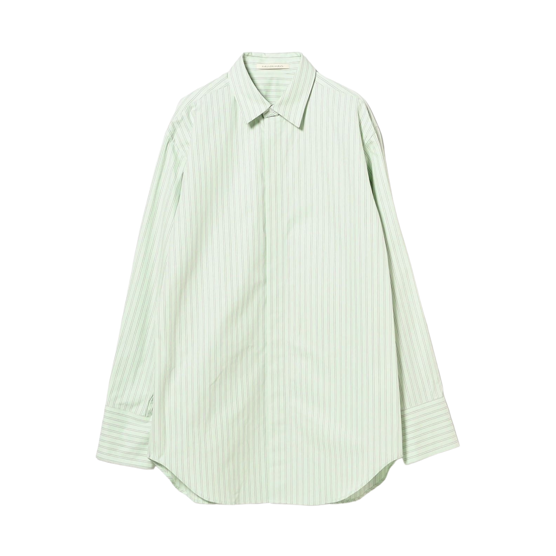 64-11-1323-241 (W) Demi-Luxe Beams x Harunobumurata Navia Stripe Shirt Light Green