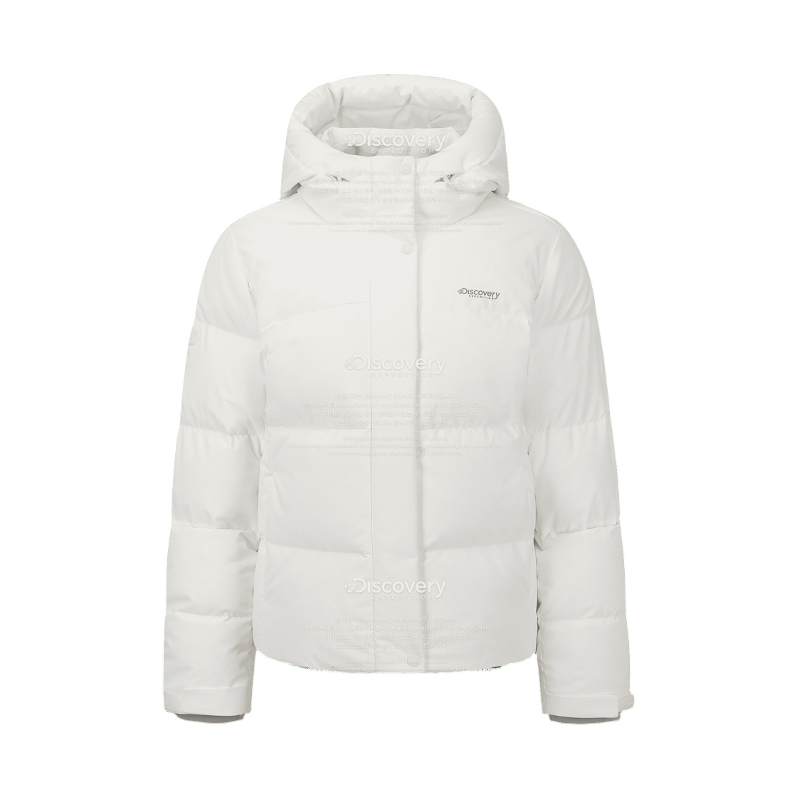 DWDJ62066-CRS (W) Discovery Expedition Leicester G Goose Down Short Puffer Jacket White
