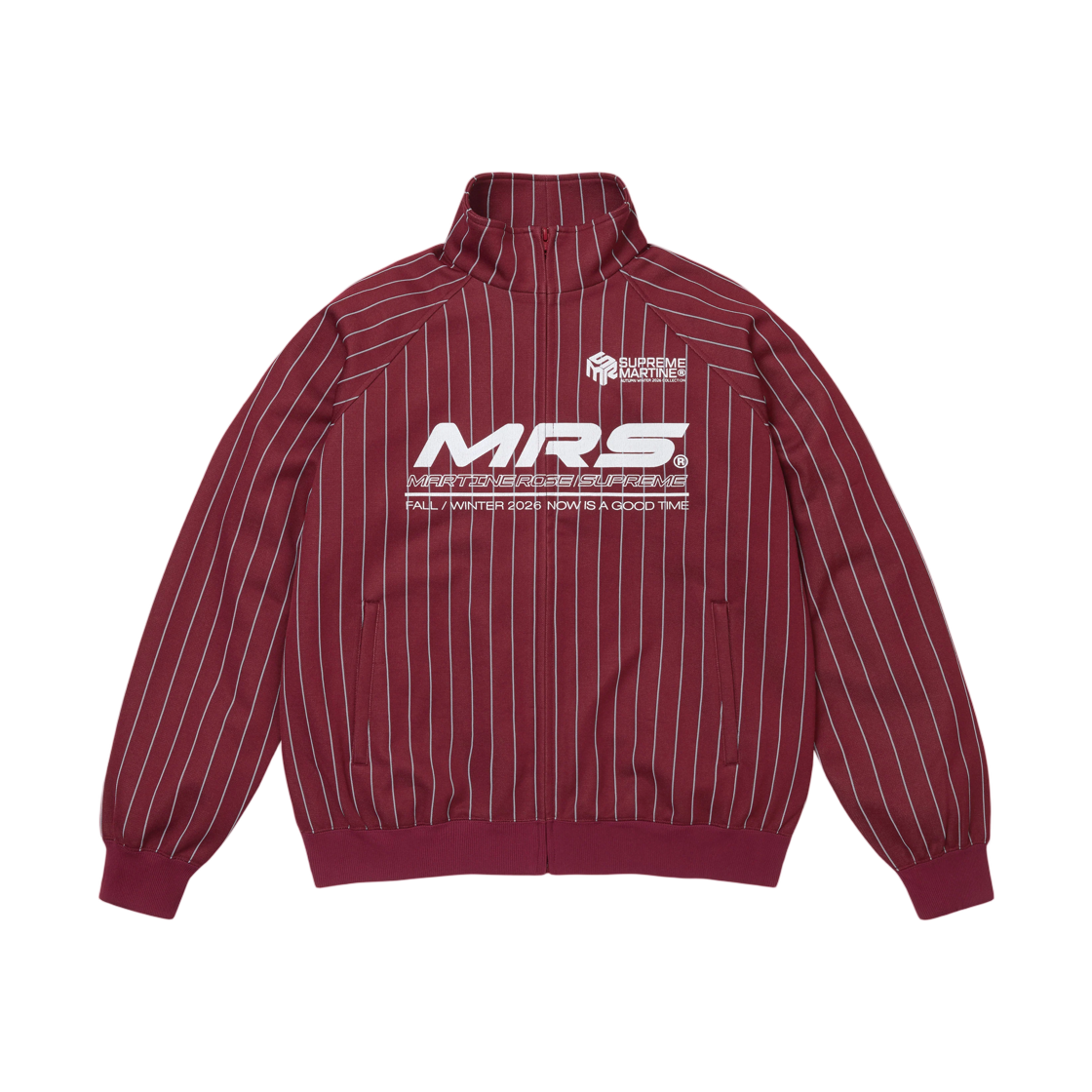 - Supreme x Martine Rose Track Jacket Burgundy - 26FW