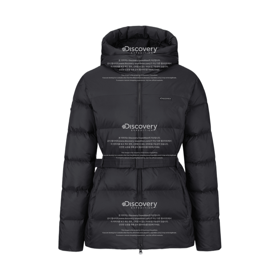 (W) 디스커버리 익스페디션 베니아 다운 미드패딩 블랙((W) Discovery Expedition Venia Down Mid Puffer Jacket Black)