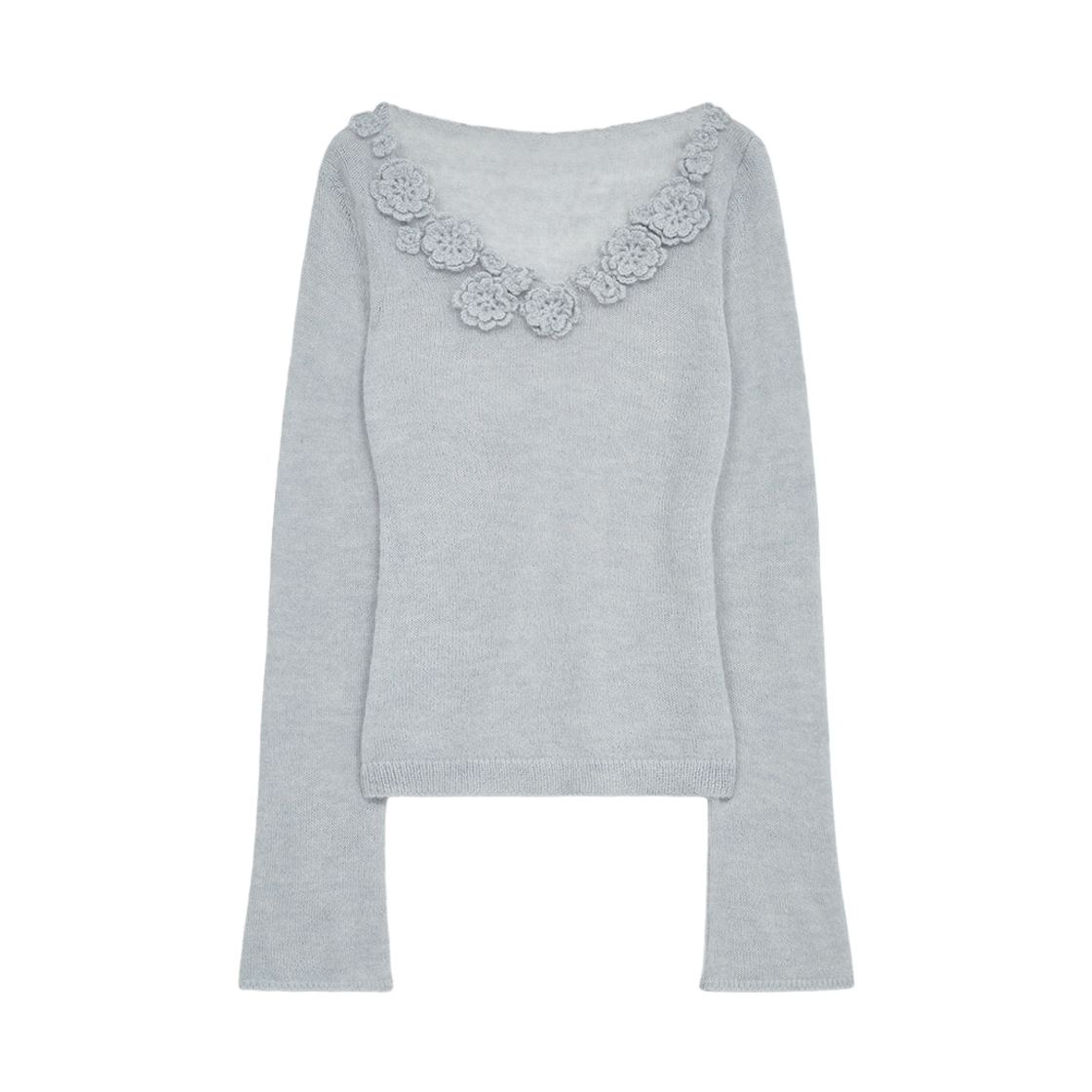 마가린핑거스 코사지 믹스 풀오버 라이트 블루(Margarin Fingers Corsage Mix Pullover Light Blue)