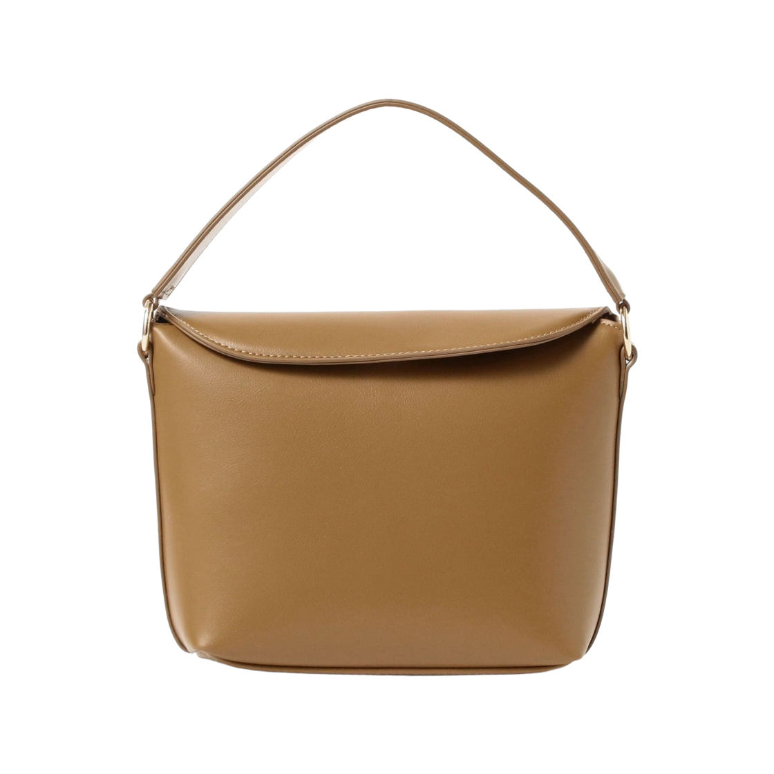 43-61-0196-229 Beams Heart Wide Belt 2Way Square Bag Brown