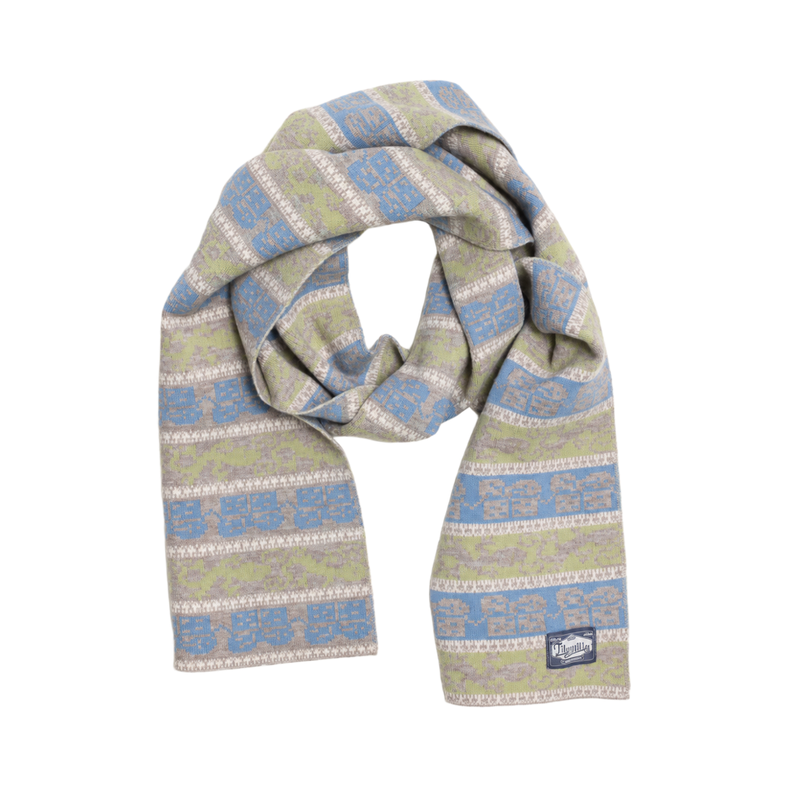 TBH62CDEM002BI TOWTOW.ARCHIVE Nordic Warming Knit Muffler Light Melange