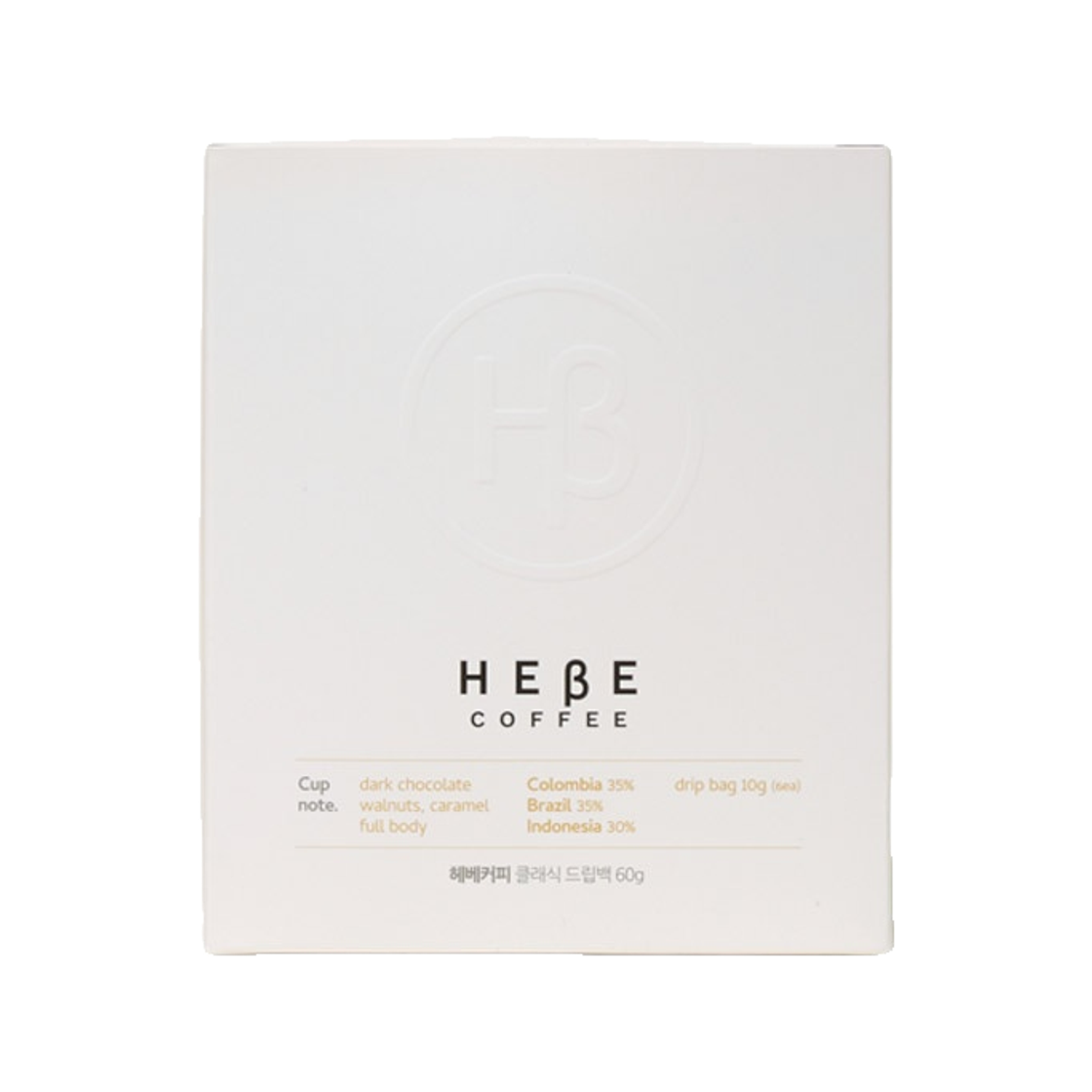 헤베커피 드립백 커피 클래식 (6개입)(Hebe Coffee Drip Bag Coffee Classic (6 Pack))