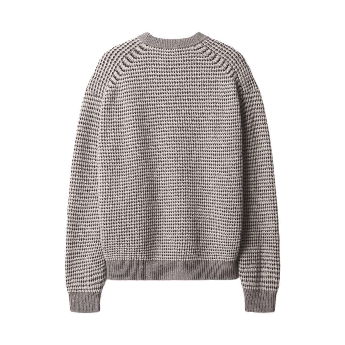 메종 키츠네 폭스 헤드 와플 스티치 컴포트 점퍼 문 베이지 다크우드(Maison Kitsune Fox Head Waffle Stitch Comfort Jumper Moon Beige Darkwood) - 2