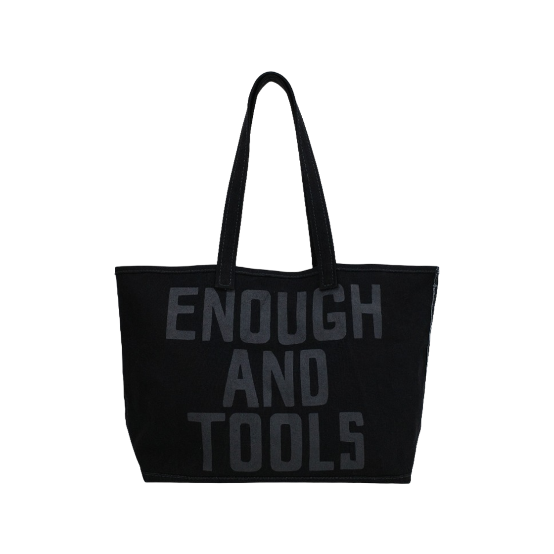 컬렉트 피시스 x 테프 스토어즈 이너프 앤 툴 SV 토트백 라지 블랙(Collect Pieces x Tef Stores Enough and Tools SV Tote Bag Large Black) - 1
