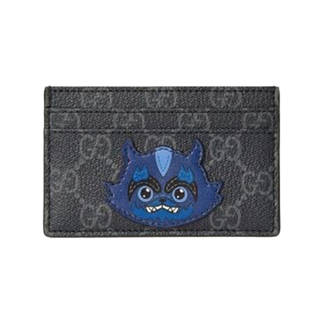 855708-FAFNW-1080 Gucci Besties GG Canvas Card Case Black