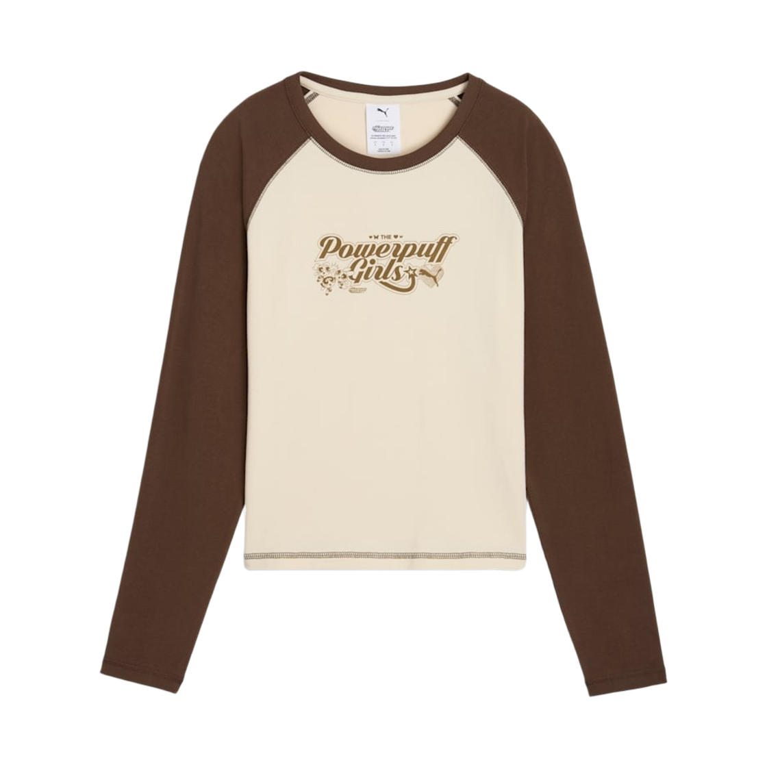 638476-87 (W) Puma x The Power Puff Girls Long Sleeve T-Shirt Alpine Snow