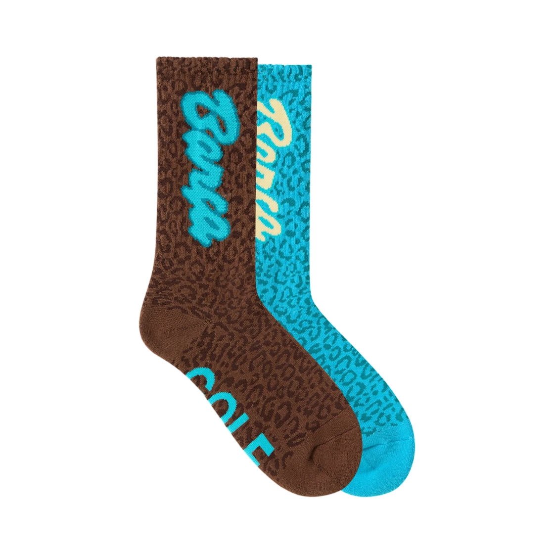 골프왕 2팩 FCB 삭스 틸 브라운(Golfwang 2Pk FCB Socks Teal Brown)