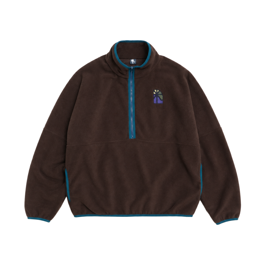 TTA62CDCL012BR TOWTOW.ARCHIVE TiTi Symbol Half Fleece Wood