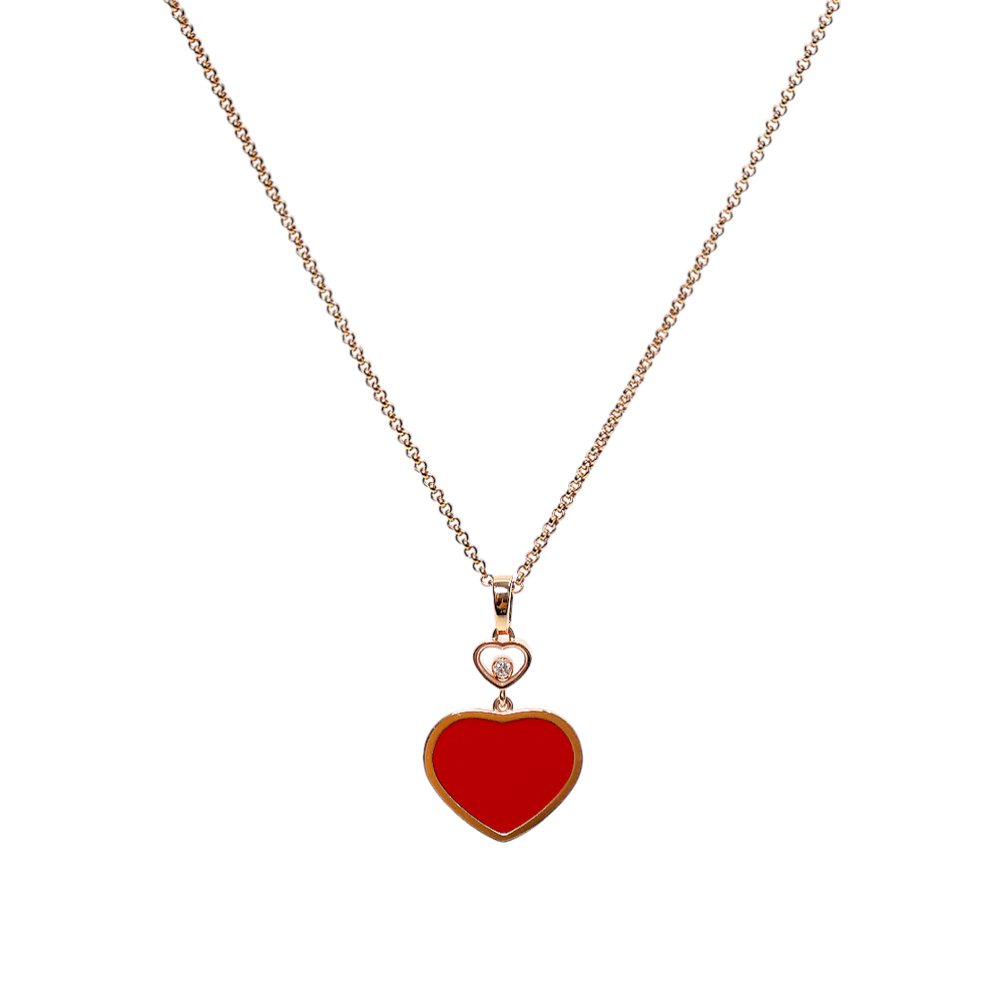 ITORHVFL8SN4 Chopard 750 Rose Gold Happy Pendant Necklace