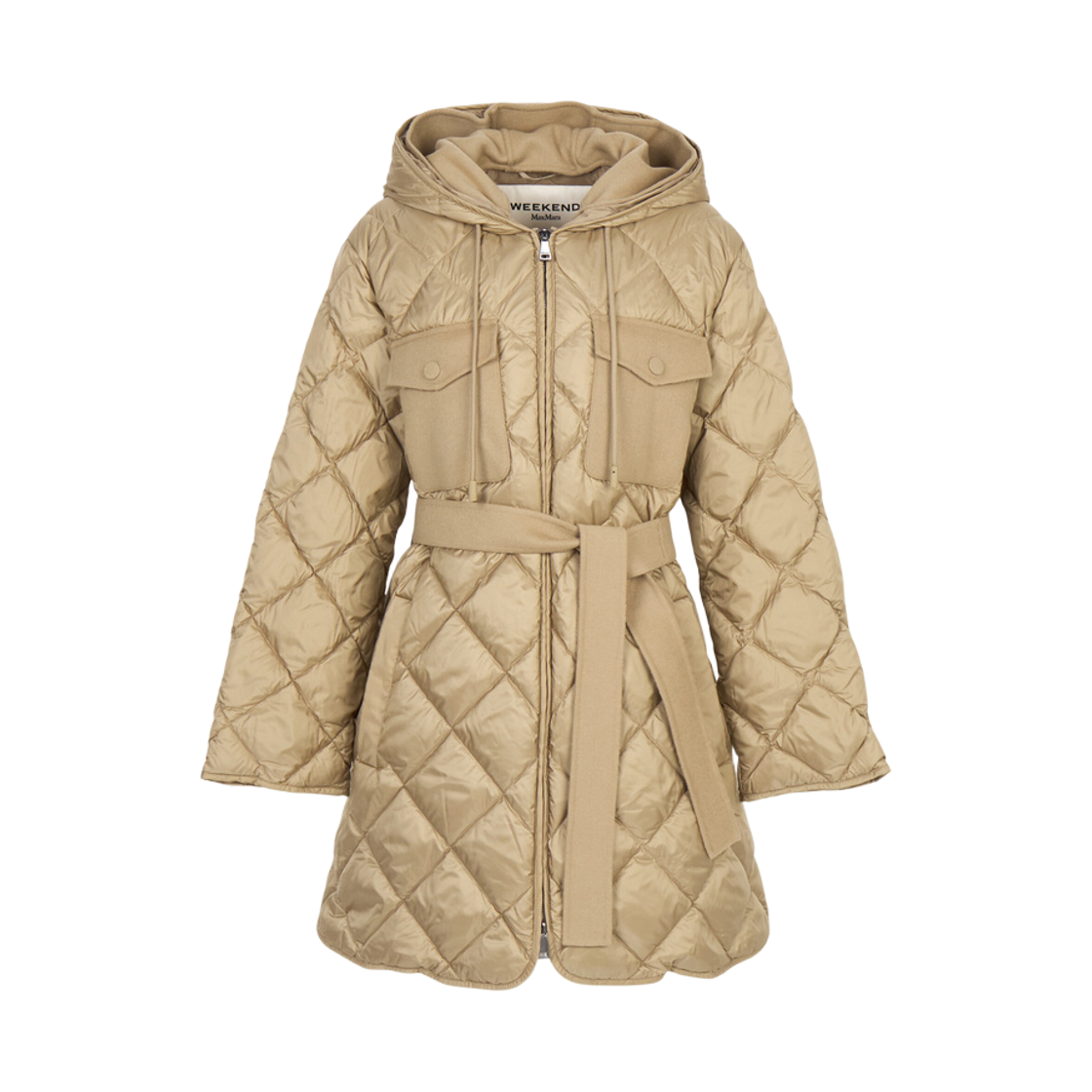 (W) 위켄드 막스마라 피다토 퀼티드 패딩 자켓 베이지((W) Weekend Max Mara Fidato Quilted Padding Jacket Beige)