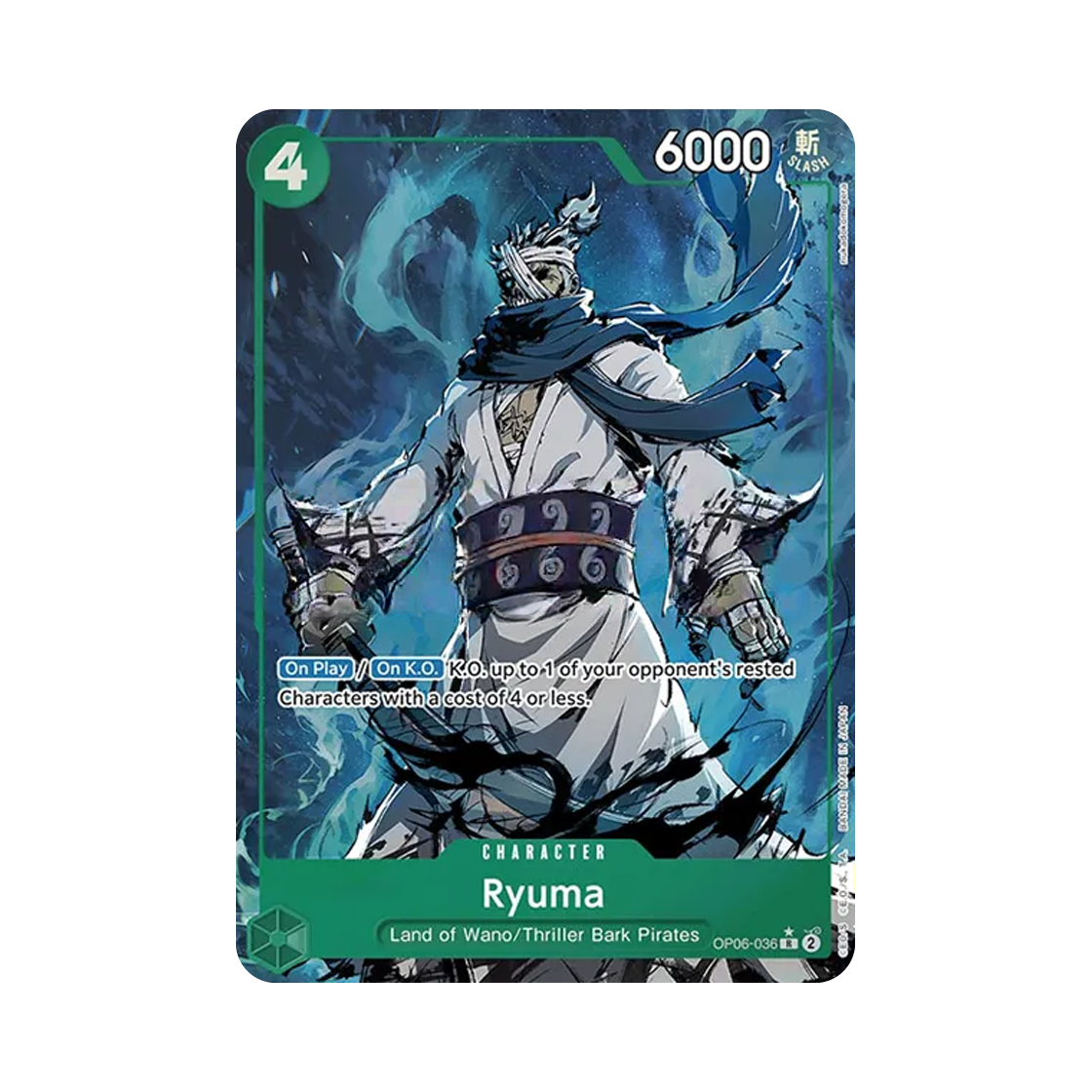원피스 TCG 류마 R-P OP06-036 프리미엄 부스터 원피스 카드 더 베스트 (영문판)(One Piece TCG Ryuma R-P OP06-036 Premium Booster One Piece Card The Best (English Ver.))