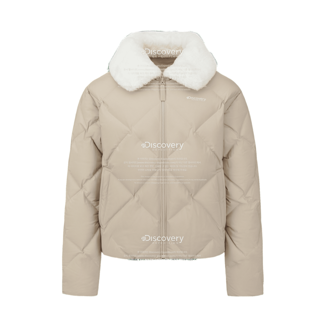 DWDJ92066-BGL (W) Discovery Expedition Melrose Tube Down Lightweight Puffer Jacket Beige