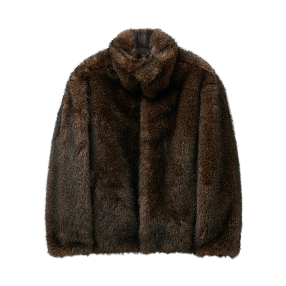 CWUAW26883BRX Customellow Faux Fur Jacket Brown