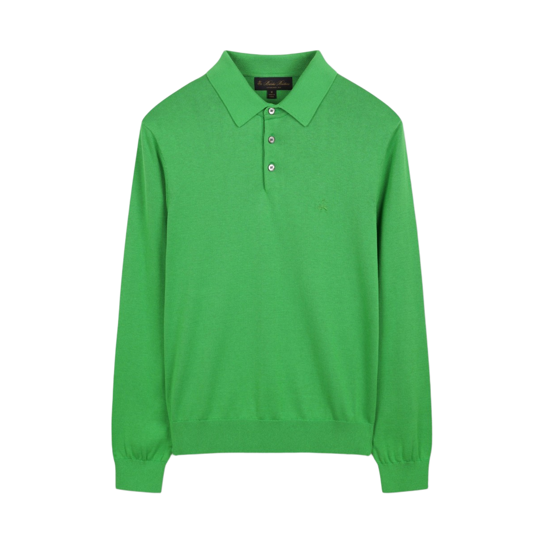 BBWTMBG494-ZGN BrooksBrothers BB x Subak Reproduction 2000s Reproduction Silk Cotton Polo Sweater Green