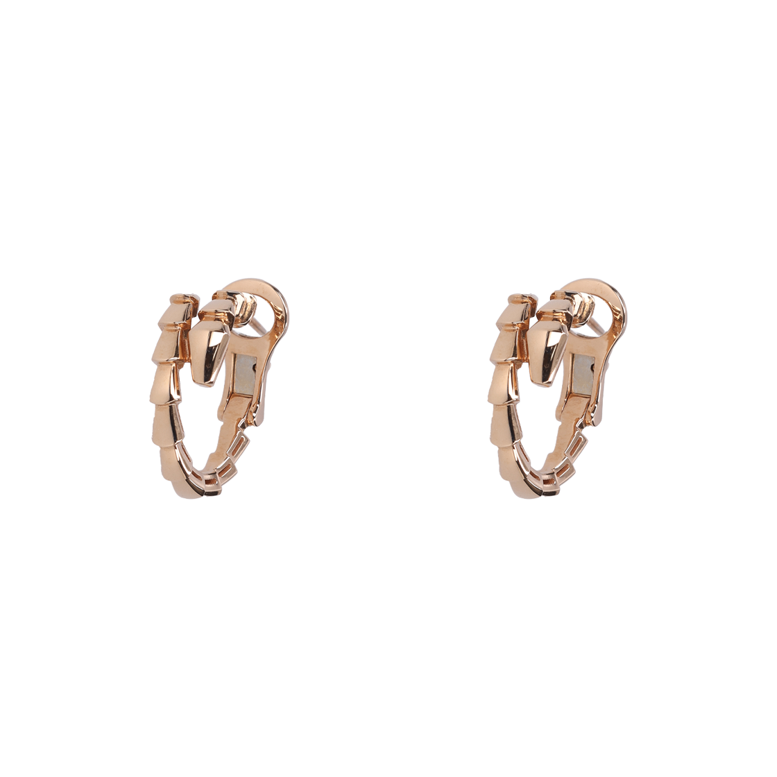 ITN7UJCLRBUV Bulgari Serpenti Viper Earrings 18K Rose Gold
