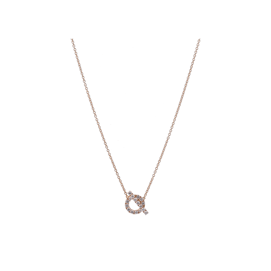 IT3USTFF3JHF Hermes Pinceau Pendant 18K Rose Gold & Diamond