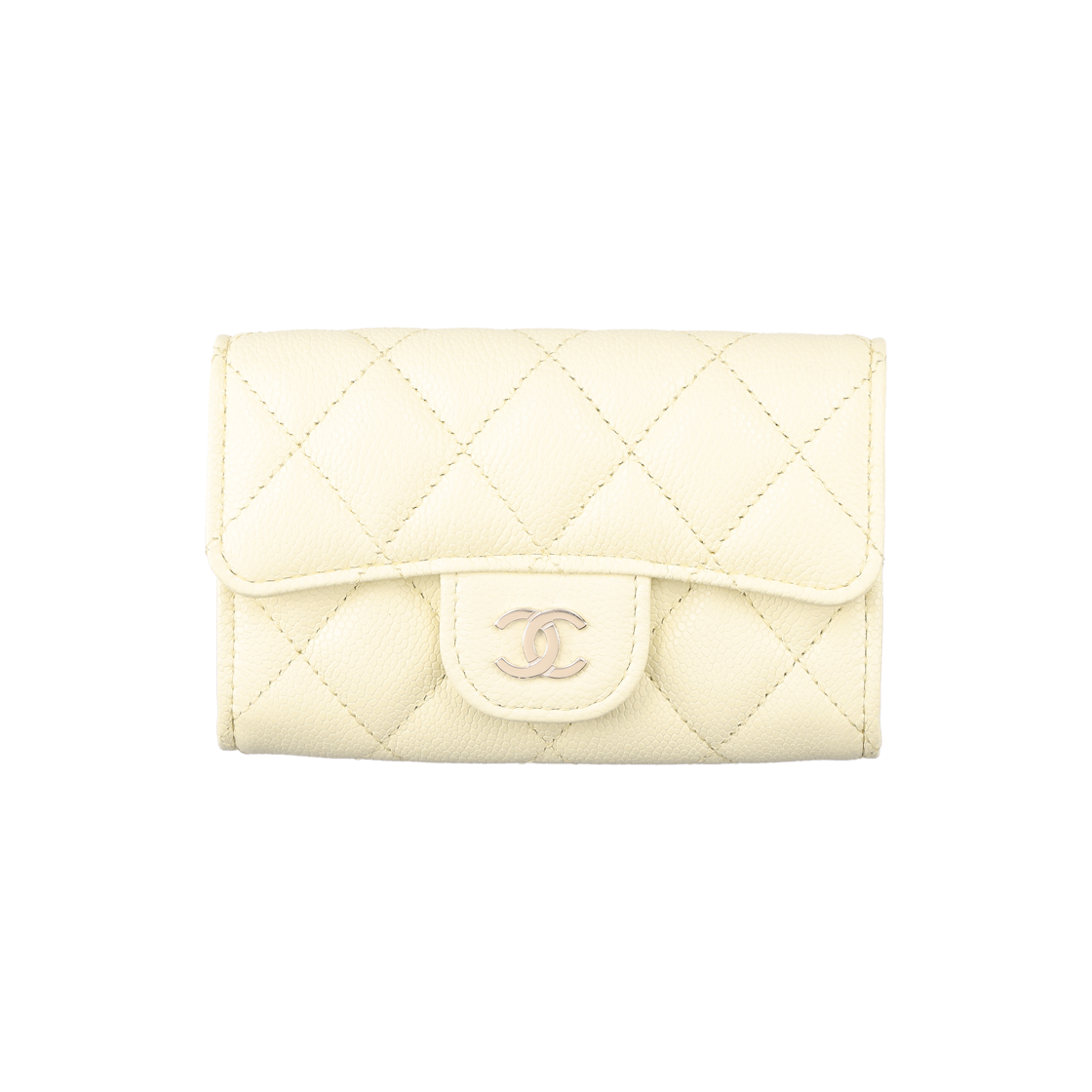 IT6Q55JAJ2GR Chanel Classic Card Holder Grained Calfskin & Yellow