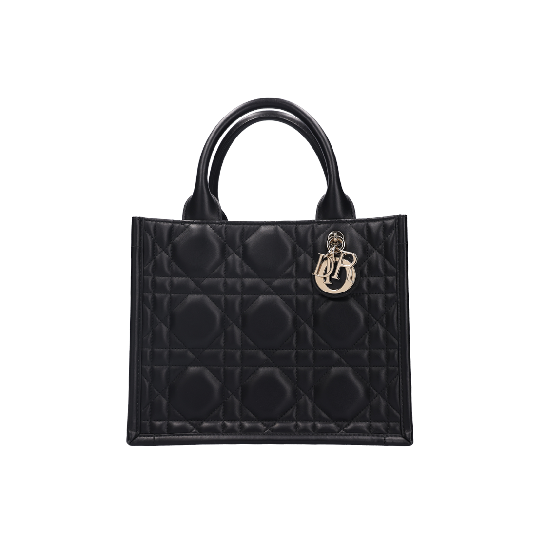 ITSTLS2H326G Dior Small Book Tote Macro Cannage Calfskin Black