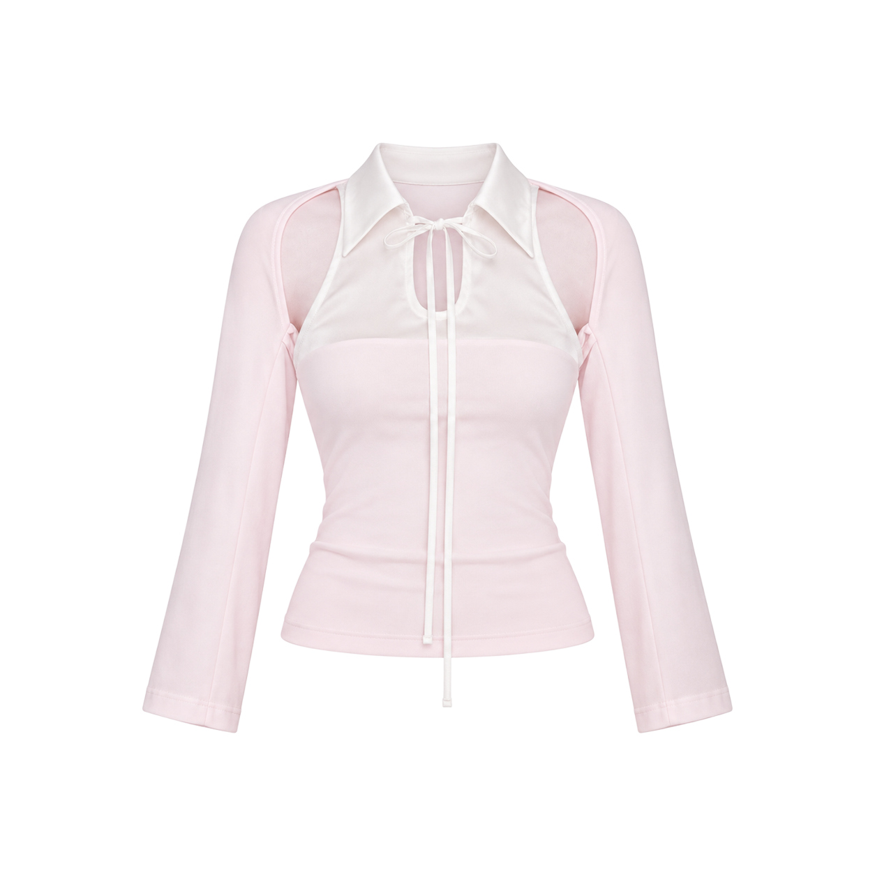 아크메서드 새틴 리본 볼레로 세트 - 핑크(ARCMETHOD Satin Ribbon Bolero Set - Pink)