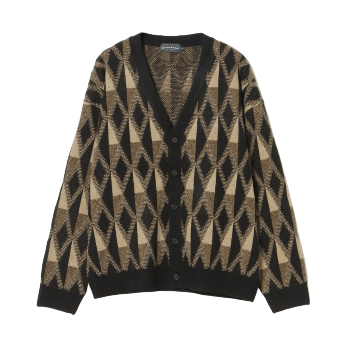 42-15-0092-639 Beams Heart Assorted Retro Cardigan Black
