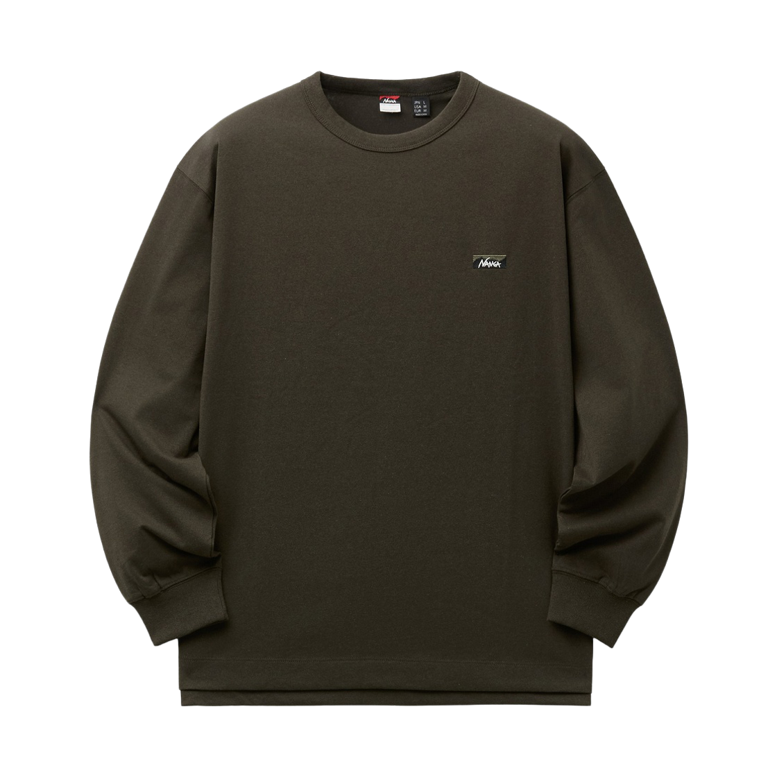 SVTAW26154BRX Series Nanga Eco Hybrid Box Logo Embroidery Tee Brown