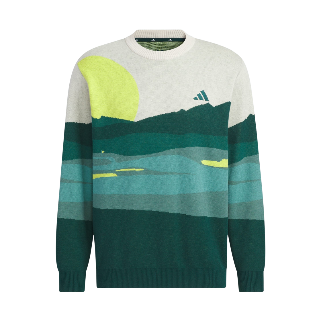 JL7951 Adidas Graphic Sweater Long Sleeve Aurora Ivy - KR Sizing