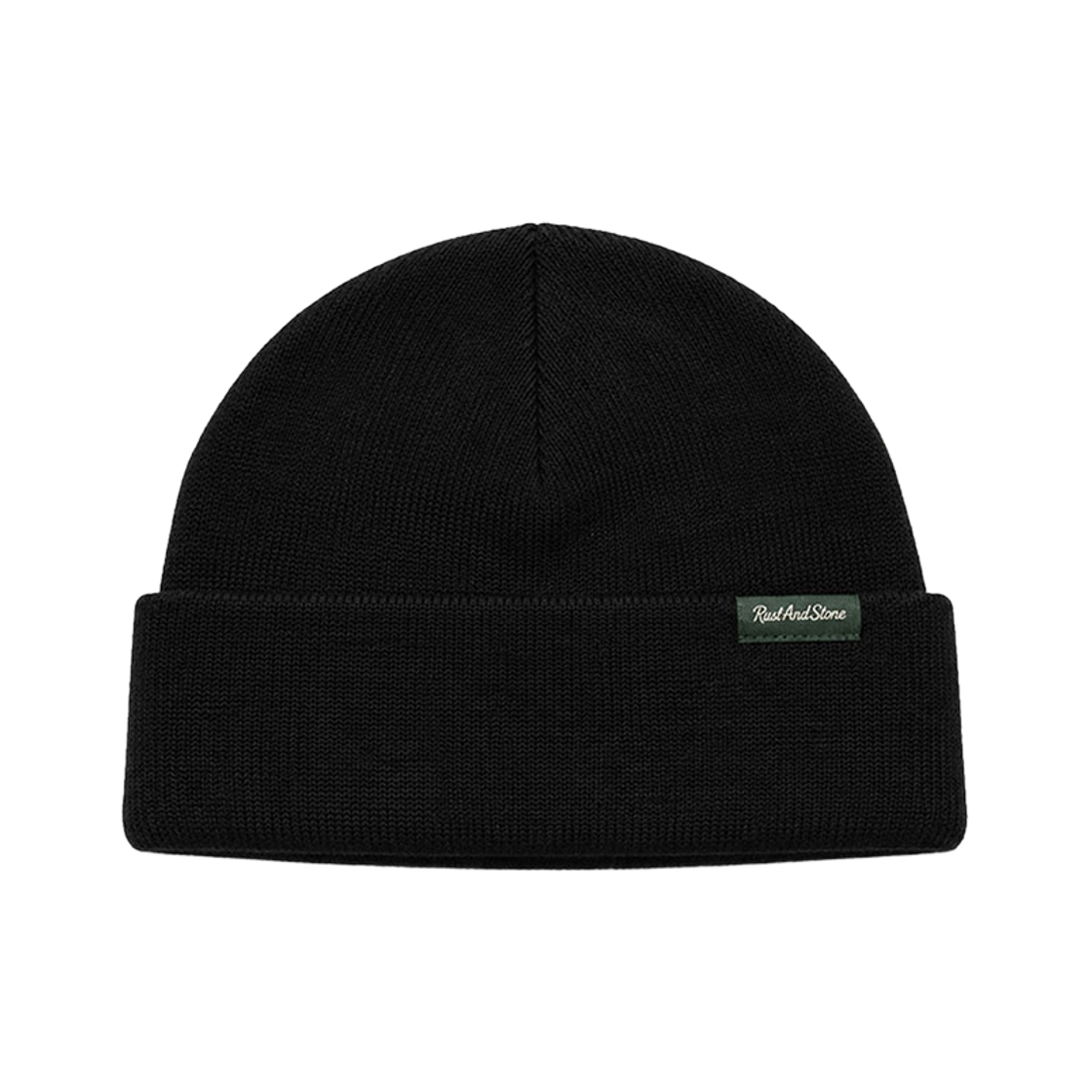 RSFW027BK Rust And Stone Label Point Beanie Black