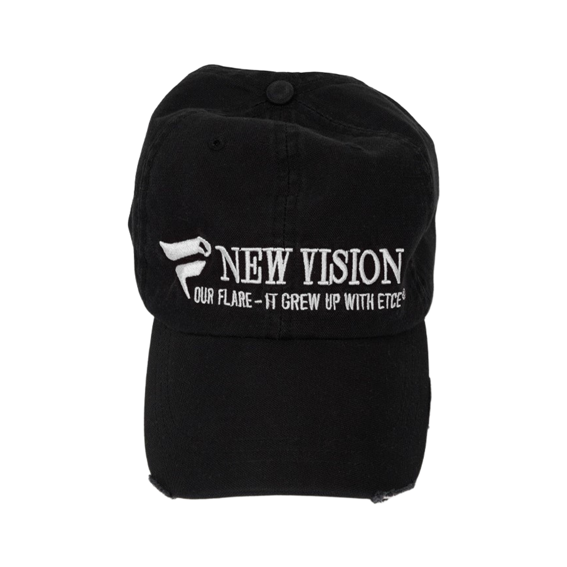 이티씨이 뉴비전 디스트로이드 워시드 캡 블랙(ETCE New Vision Destroyed Washed Cap Black)