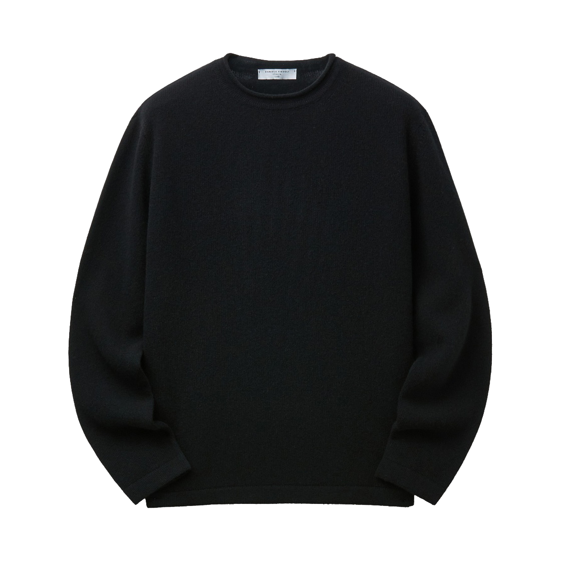 SOWAW26052BKX Series Daniele Fiesoli Superfine Wool Cashmere Sweater Dark Charcoal