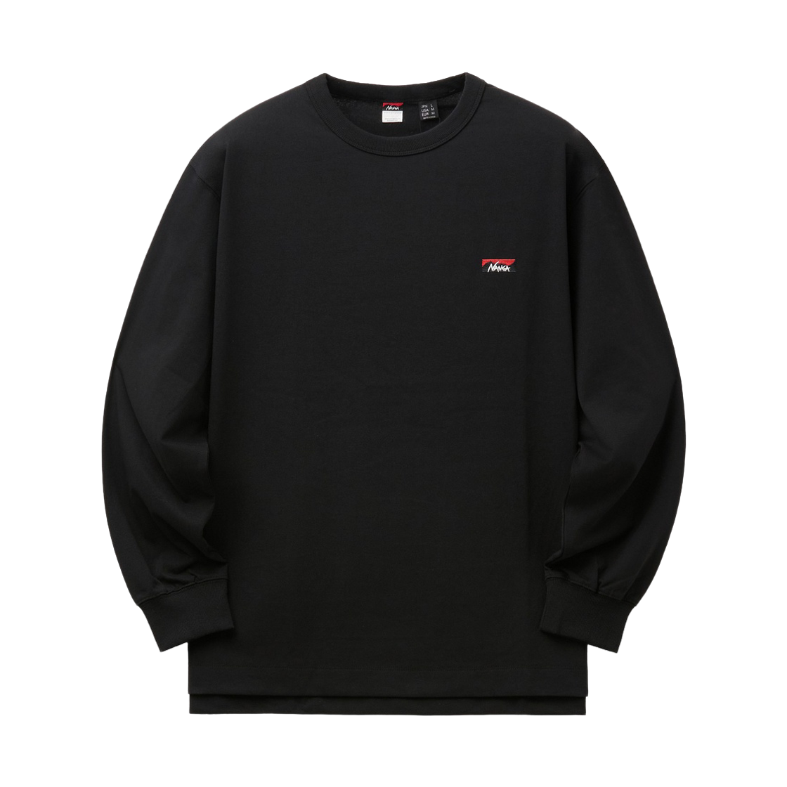 SVTAW26154BKX Series Nanga Eco Hybrid Box Logo Embroidery Tee Black