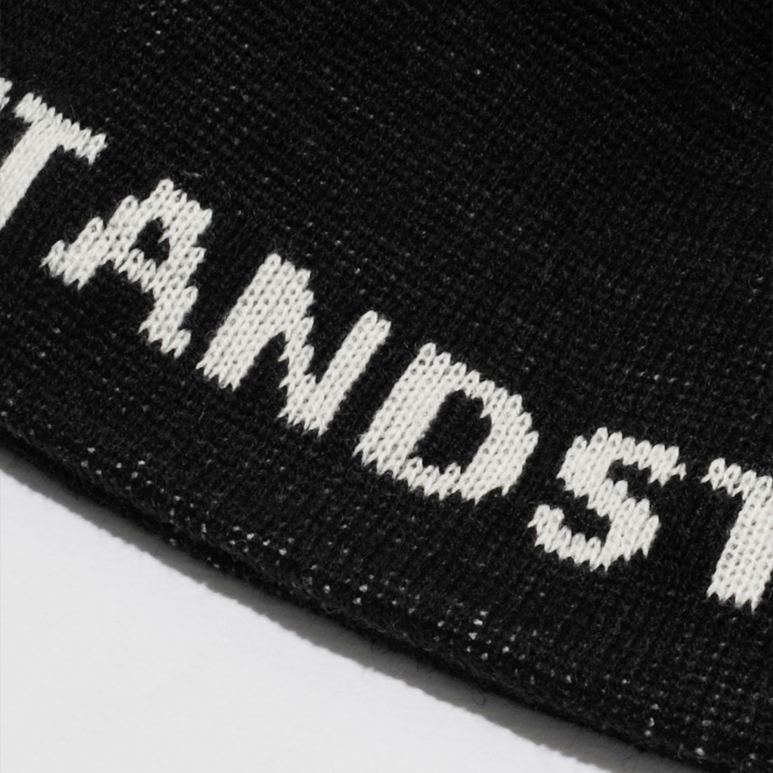 러스트앤스톤 자카드 비니 블랙(Rust And Stone Jacquard Beanie Black) - 4