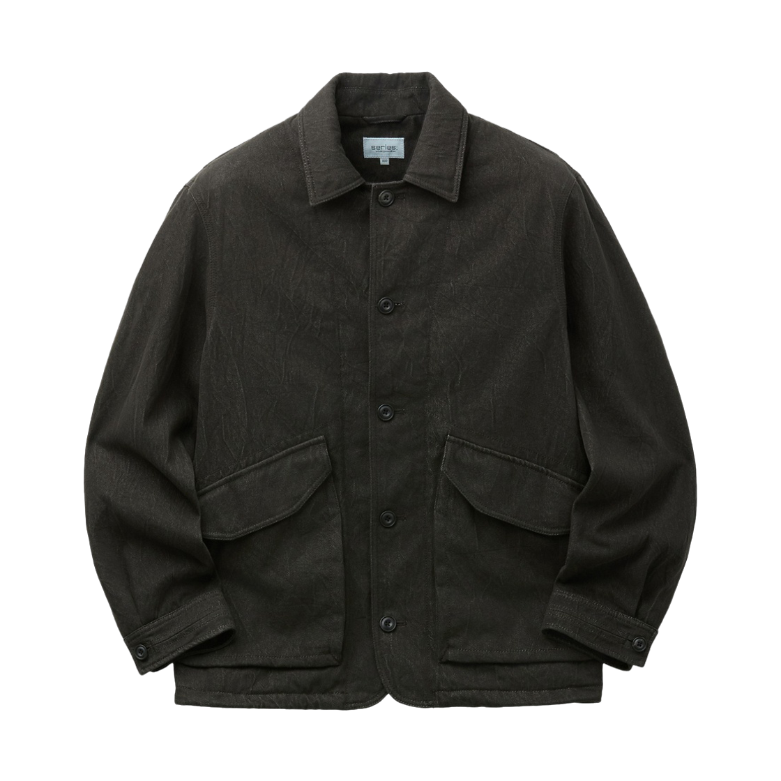 SAJAW26421BRD Series Set Up Oversized Crease Hunter Hiker Jacket Dark Brown