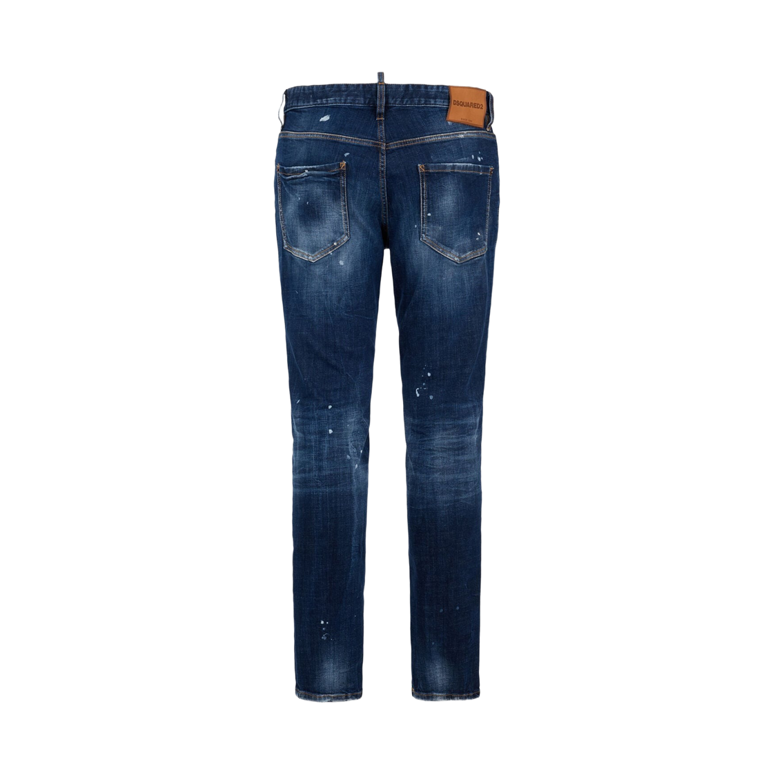 디스퀘어드2 미디움 레드 스팟 워시 테디 진 블루(Dsquared2 Medium Red Spot Wash Teddy Jeans Blue) - 2