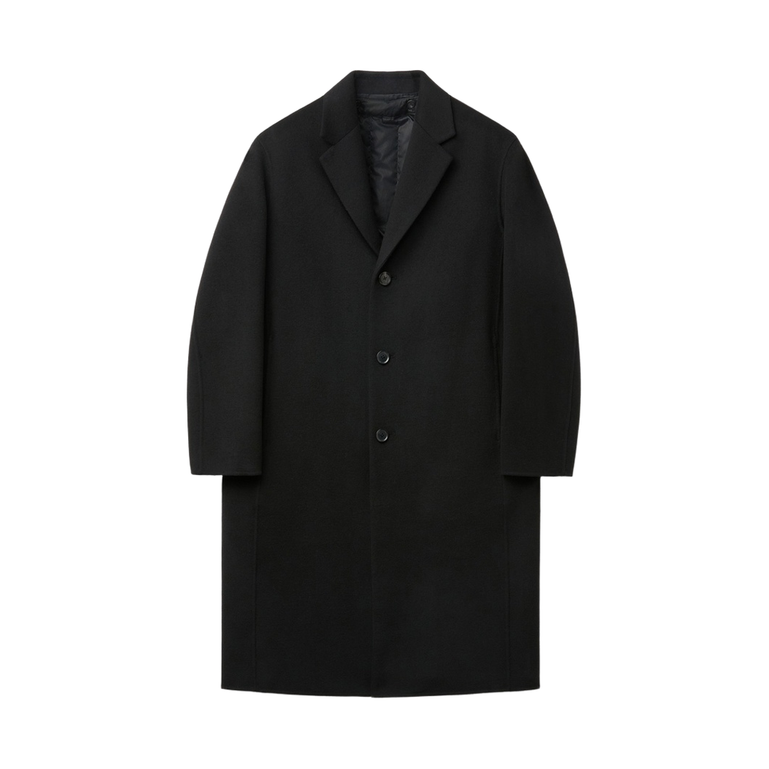 CWCAW26711BKX Customellow Handmade Cashmere Chesterfield Coat Black