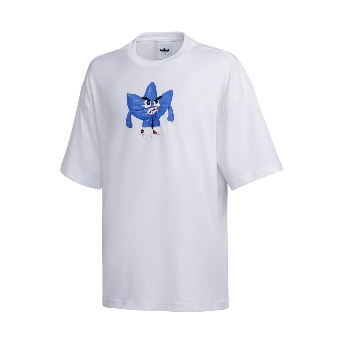 KS4294 Adidas Clay Trefoil T-Shirt White - KR Sizing