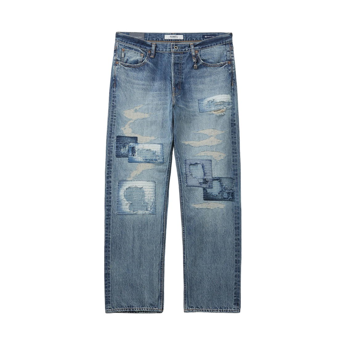 SVPDW26001INX Series Fdmtl Classic Fit Damaged Denim Indigo